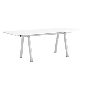HAY Boa tafel-Wit laminaat - Metallic grey-280x110x95 cm