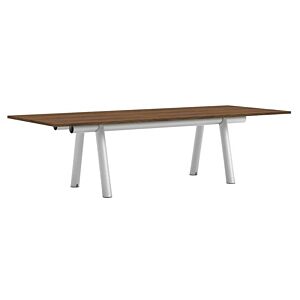 HAY Boa tafel-Walnoot - Metallic grey-280x110x75 cm
