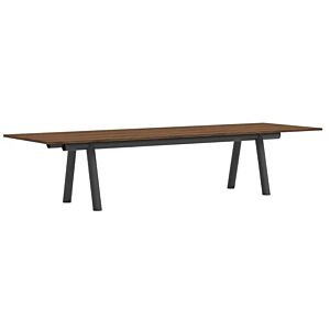 HAY Boa tafel-Walnoot - Charcoal-350x110x75 cm