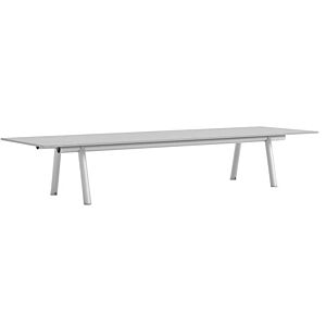 HAY Boa tafel-Grijs linoleum - Metallic grey-420x128x75 cm