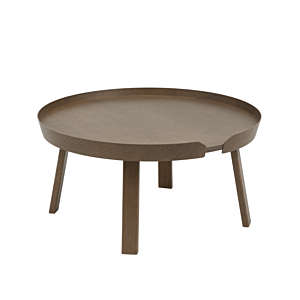 muuto Around coffee table large-Stained Dark Brown