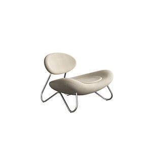 WOUD Meadow lounge stoel-Sisu-Brushed stainless steel
