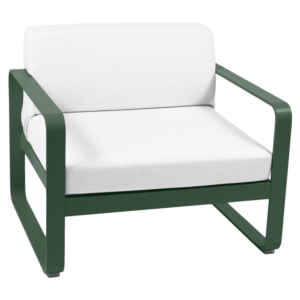 Fermob Bellevie fauteuil met off-white zitkussen-Cedar Green
