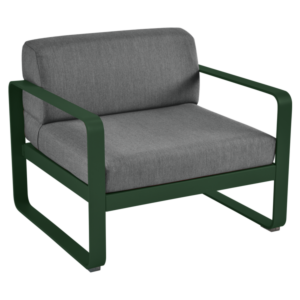Fermob Bellevie fauteuil met graphite grey zitkussen-Cedar Green