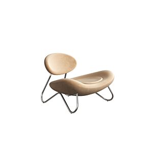 WOUD Meadow lounge stoel-Duet-Chrome-plated steel