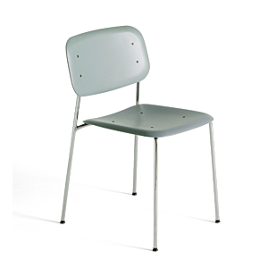 HAY Soft Edge 45 stoel chrome onderstel-Dusty green