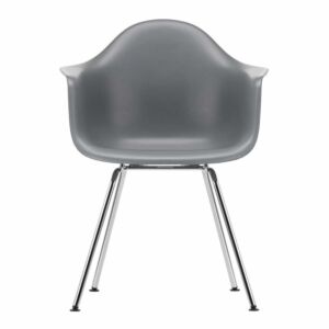 Vitra Eames DAX stoel met verchroomd onderstel-Graniet grijs