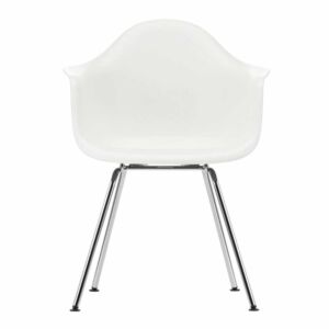 Vitra Eames DAX stoel met verchroomd onderstel-Wit