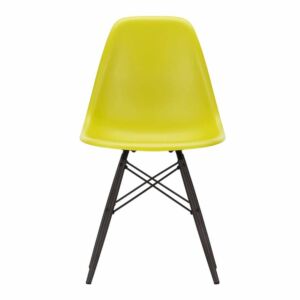Vitra Eames DSW stoel met zwart esdoorn onderstel-Mosterd geel