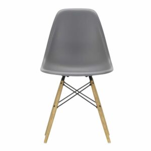 Vitra Eames DSW stoel met esdoorn gelig onderstel-Graniet grijs