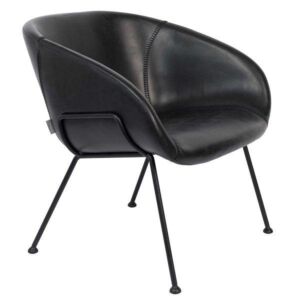 Zuiver Feston Lounge stoel-Zwart