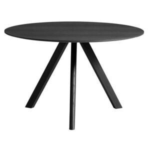 Hay Copenhague CPH20 zwart onderstel tafel-Eiken-zwart-∅ 120 cm OUTLET