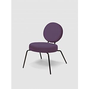 Puik Option Lounge fauteuil-Paars-Ronde zit, ronde rug