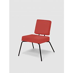 Puik Option Lounge fauteuil-Terracotta-Vierkante zit, vierkante rug