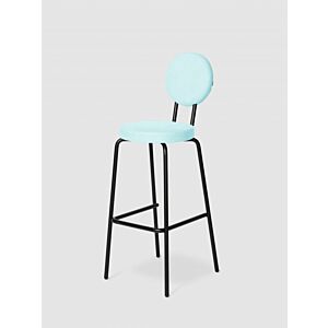 Puik Option Barstool barkruk  Zithoogte 75 cm-Licht blauw-Ronde zit, ronde rug