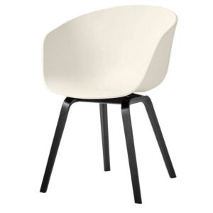 HAY About a Chair AAC22 stoel zwart onderstel-Melange Cream