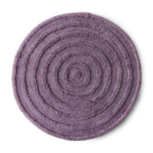 HKliving Round Woolen vloerkleed- Lilac