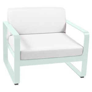 Fermob Bellevie fauteuil met off-white zitkussen-Ice Mint