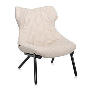 Kartell Foliage stoel-Frame zwart-Trevira beige