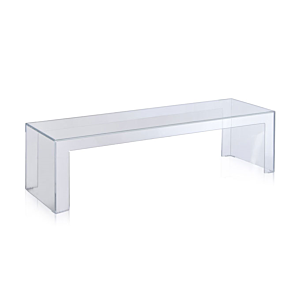 Kartell Invisible Side tafel-Kristal-40 cm hoog