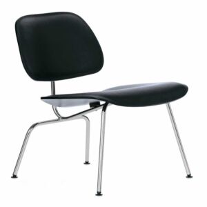 Vitra Eames LCM leather stoel-Zwart Essen / Nero Leder