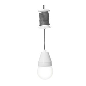 Leitmotiv Spool hanglamp-Zwart-wit