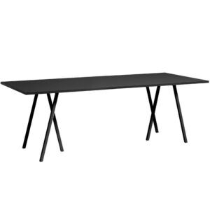 HAY Loop stand tafel-160x77.5 cm-Zwart