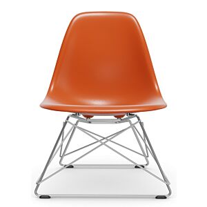 Vitra Eames LSR loungestoel met verchroomd onderstel-Rusty oranje