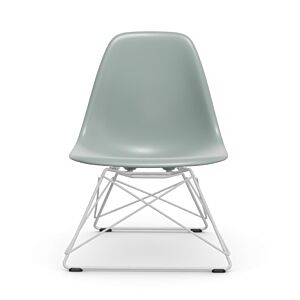 Vitra Eames LSR loungestoel met wit onderstel-Licht grijs