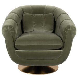 Dutchbone Member Lounge Chair-Olive