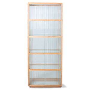 HKliving Ribbed Glass display cabinet kast