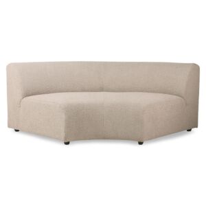 HKliving Jax bank element rond-Boucle taupe