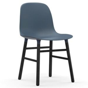 Normann Copenhagen Form Chair stoel zwart eiken-Blauw