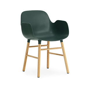 Normann Copenhagen stoel Form armchair eiken-Groen