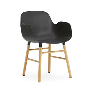 Normann Copenhagen stoel Form armchair eiken-Zwart