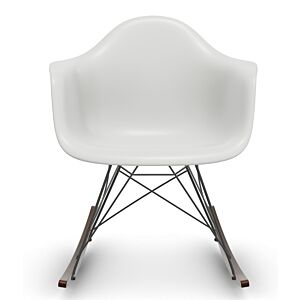 Vitra Eames RAR schommelstoel met zwart onderstel-Wit-Esdoorn donker