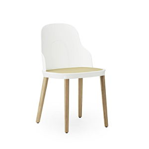 Normann Copenhagen Allez Molded Seat eiken onderstel stoel-White