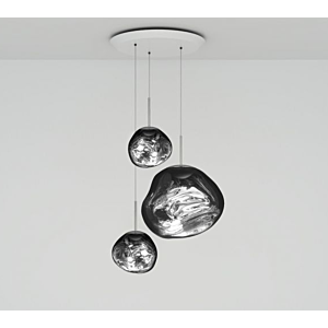 Tom Dixon Melt Trio LED hanglamp-Chroom