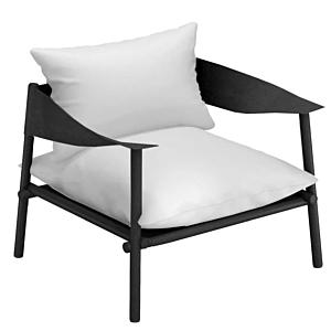 EMU Terramare lounge fauteuil-Zwart-Wit