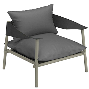 EMU Terramare lounge fauteuil-Grijs groen-Grijs