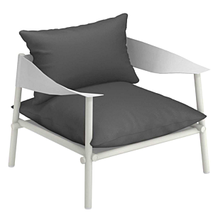 EMU Terramare lounge fauteuil-mat wit-Grijs