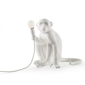 Seletti Monkey Sitting tafellamp wit OUTDOOR