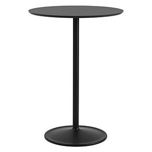 muuto Soft Café tafel-Black Nano / Black-∅75x105 cm