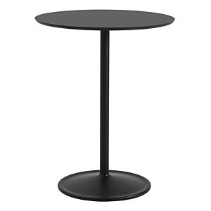 muuto Soft Café tafel-Black Nano / Black-∅75x95 cm