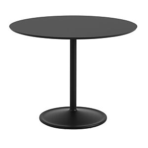 muuto Soft tafel-∅95x73 cm-Black Nano / Black