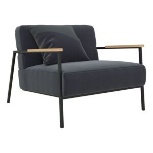 Studio HENK Co fauteuil met zwart frame-Halling 65-190