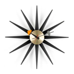 Vitra Sunburst klok-Zwart