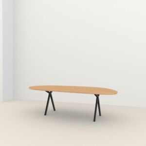 Studio HENK Blob Slim X-Type tafel zwart frame 3 cm