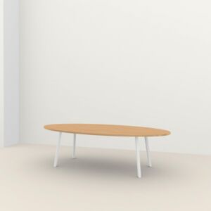 Studio HENK New Classic Oval tafel wit frame 3 cm