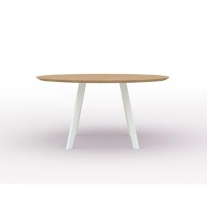 Studio HENK New Co Quadpod XL tafel wit frame 3 cm-∅ 170 cm-Hardwax oil light